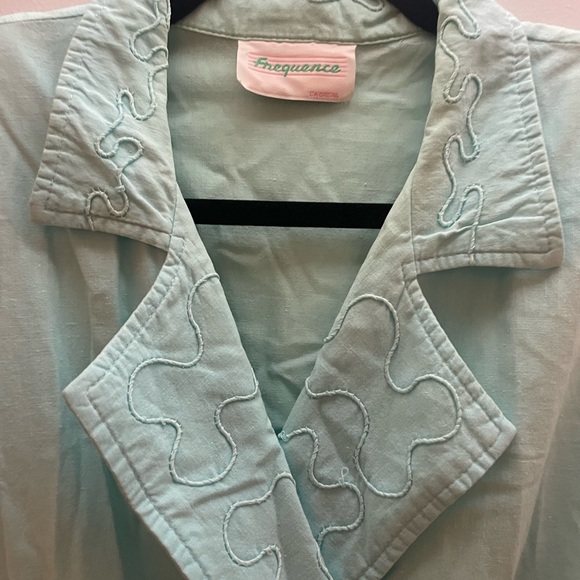 VINTAGE 80’s jumpsuit - perfect for costume! Aqua-Teal Romper- Made in CANADA - Picture 3 of 4